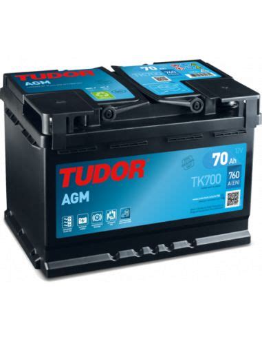 batteria agm 70ah tudor|Tudor TK700. Bateria de carro start.